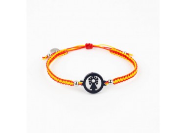 Virgen del Pilar. Pulsera Macramé Bandera. Hombre