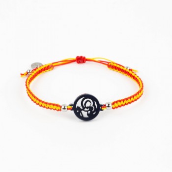 San José. Pulsera Macramé Bandera. Hombre