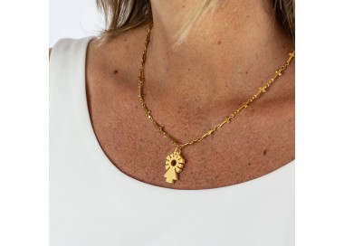 Virgen Milagrosa. Gargantilla Cruces