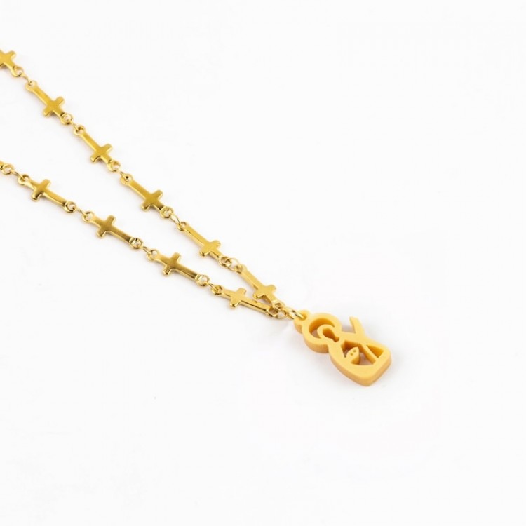 Santa Lucía. Gargantilla Cruces