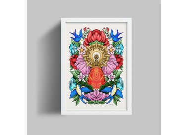 Virgen del Pilar. Print Ilustrado