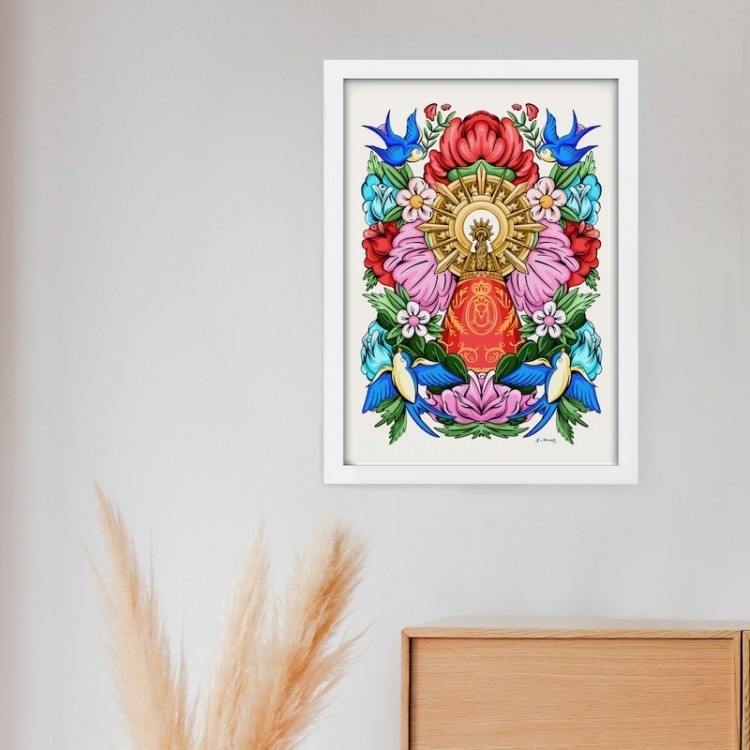 Virgen del Pilar. Print Ilustrado