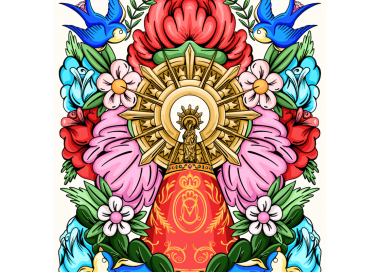 Virgen del Pilar. Print Ilustrado