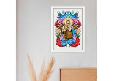 Virgen del Carmen. Print Ilustrado