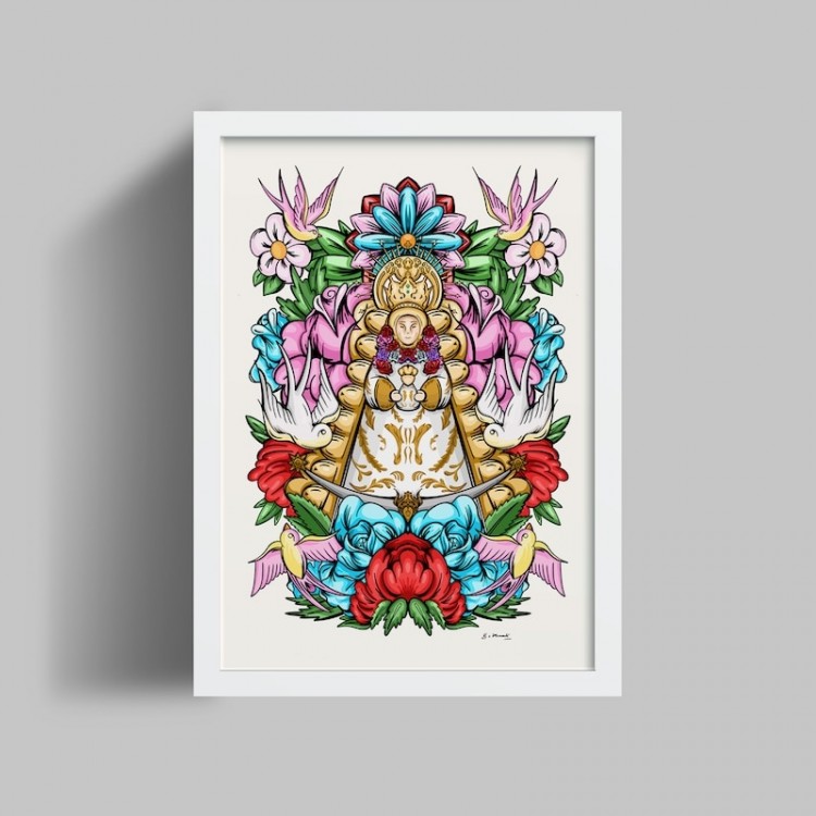 Virgen del Rocío. Print Ilustrado