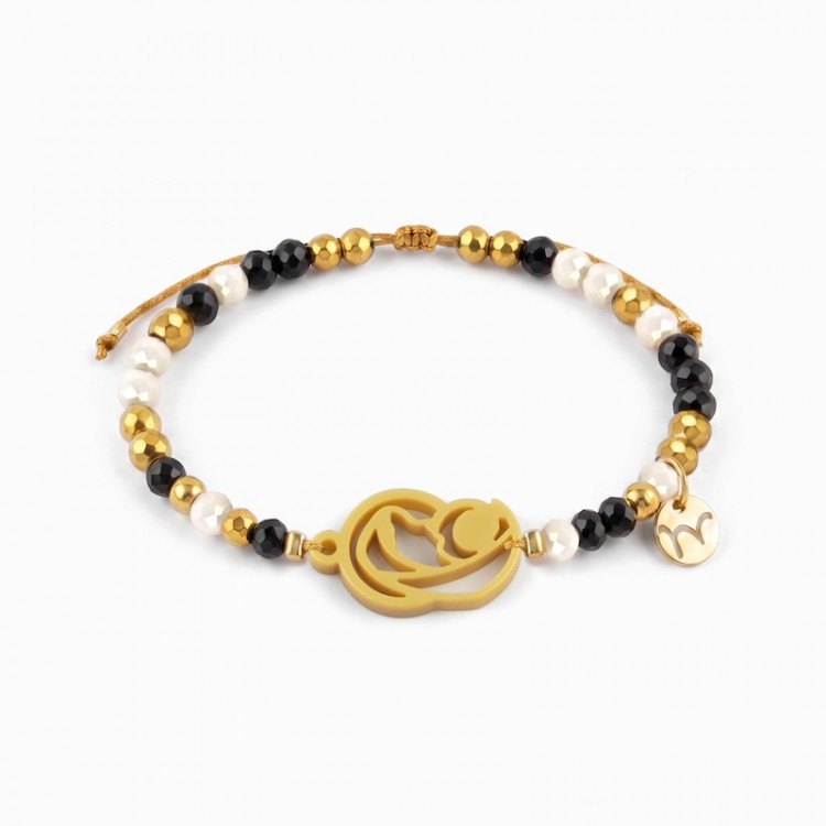Pulsera Dorada Virgen Madre | Mancotí