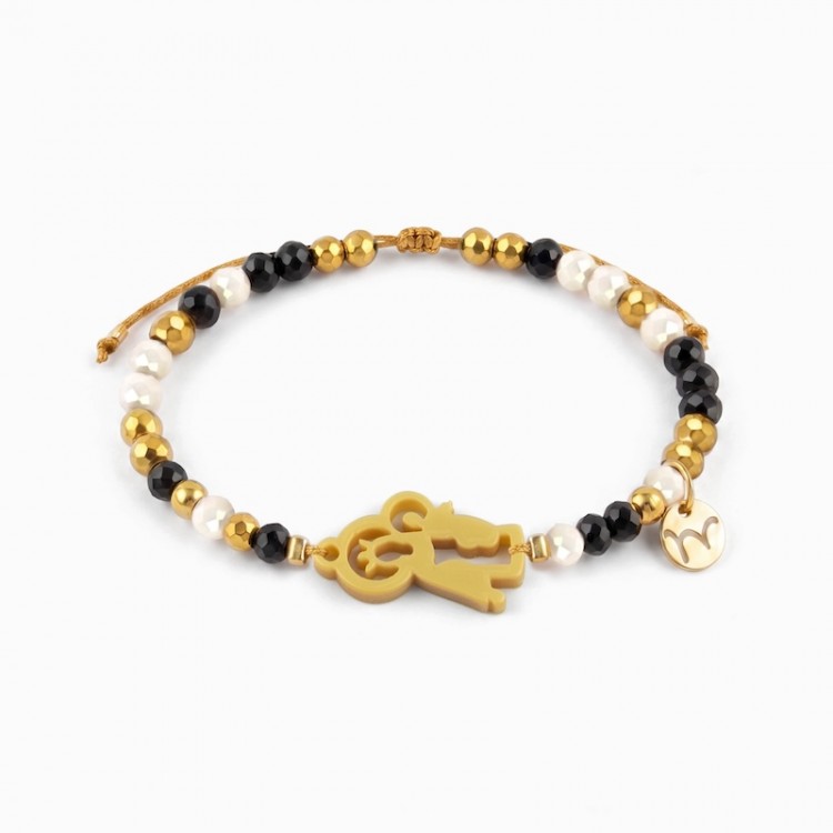 Pulsera Dorada Virgen del Carmen | Mancotí