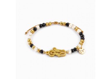 Pulsera Dorada Virgen del Rosario | Mancotí