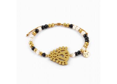 Virgen de la Cabeza. Pulsera Dorada.