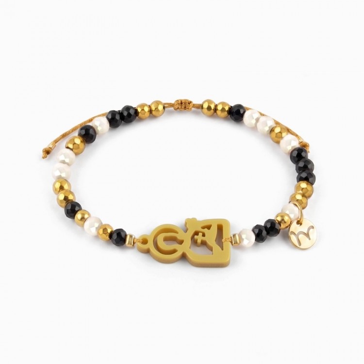 Santa Gema. Pulsera Dorada.
