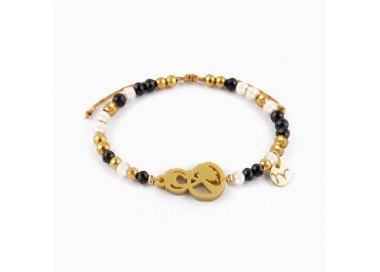 Virgen del Perpetuo Socorro. Pulsera Dorada.