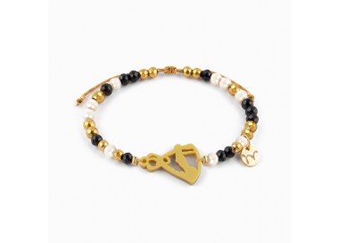 Virgen del Camino. Pulsera Dorada.