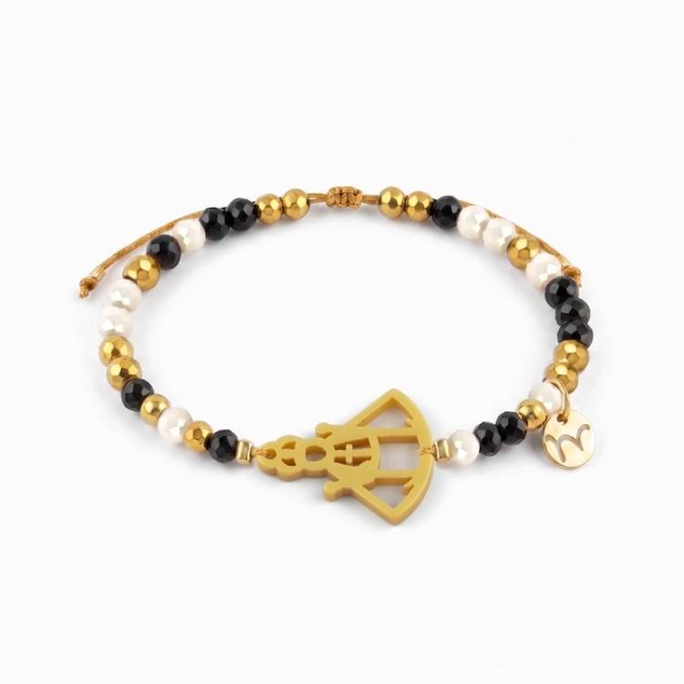 Virgen de la Fuensanta. Pulsera Dorada.