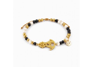 Virgen de los Llanos. Pulsera Dorada.