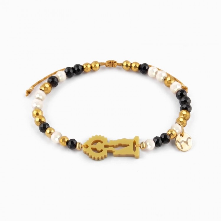 Virgen de San Lorenzo. Pulsera Dorada.