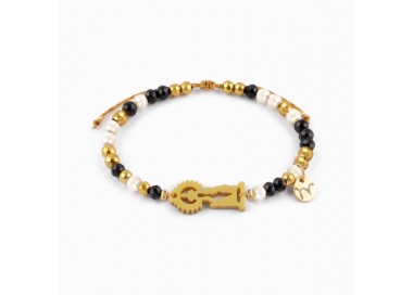 Virgen de San Lorenzo. Pulsera Dorada.