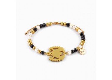 Virgen del Prado. Pulsera Dorada.