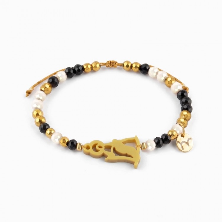 Virgen de la Piedad. Pulsera Dorada.