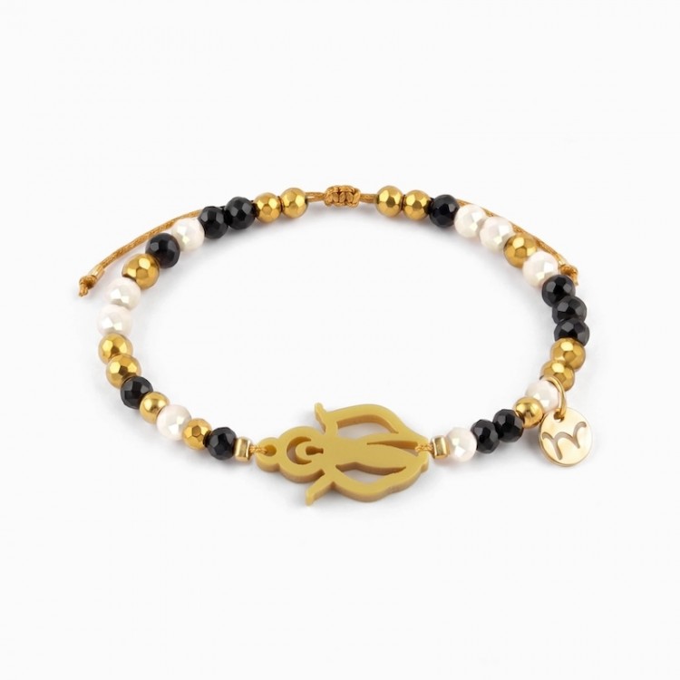 Virgen de la Asunción. Pulsera Dorada.