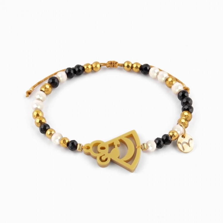Virgen del Pino. Pulsera Dorada.