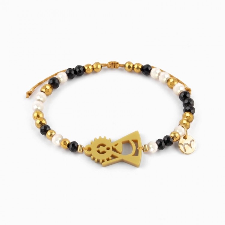 Virgen de la Montaña. Pulsera Dorada