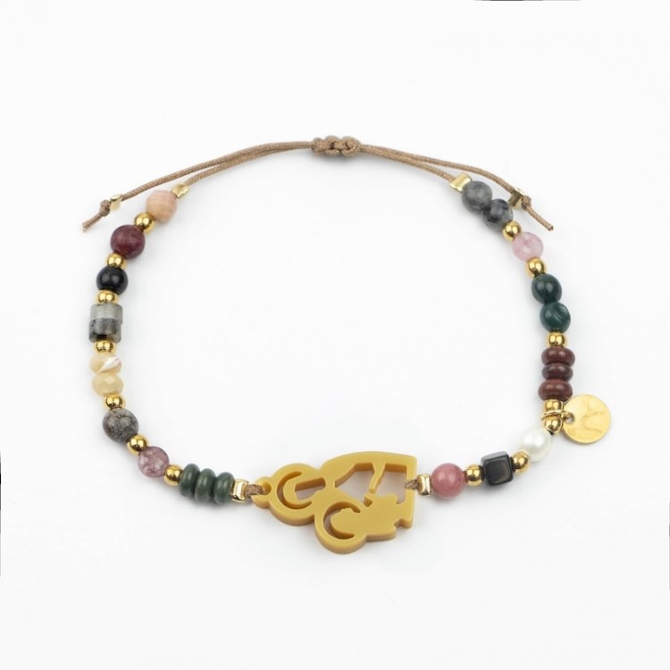 Santa Ana. Pulsera Mix Dorada