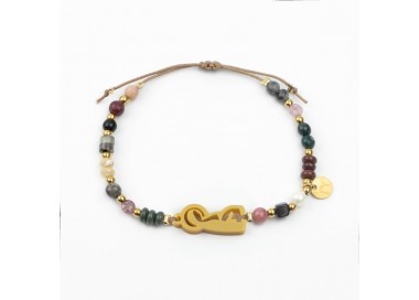 Virgen de la Buena Esperanza. Pulsera Mix Dorada
