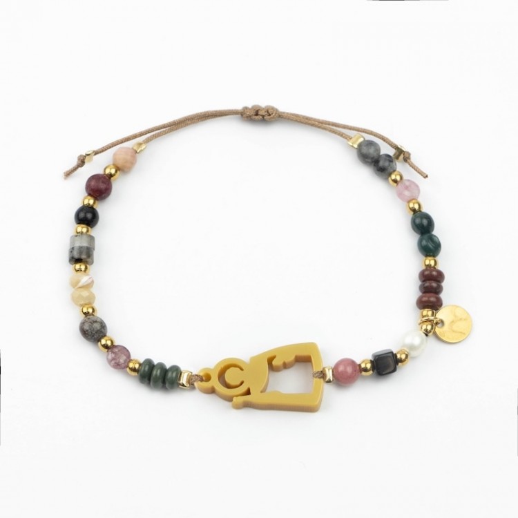 San Vicente Ferrer. Pulsera Mix Dorada