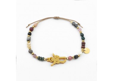 San Pancracio. Pulsera Mix Dorada