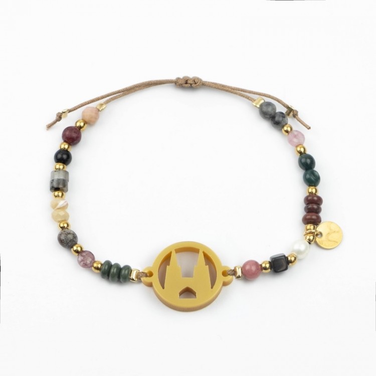 Catedral de Burgos. Pulsera Mix Dorada
