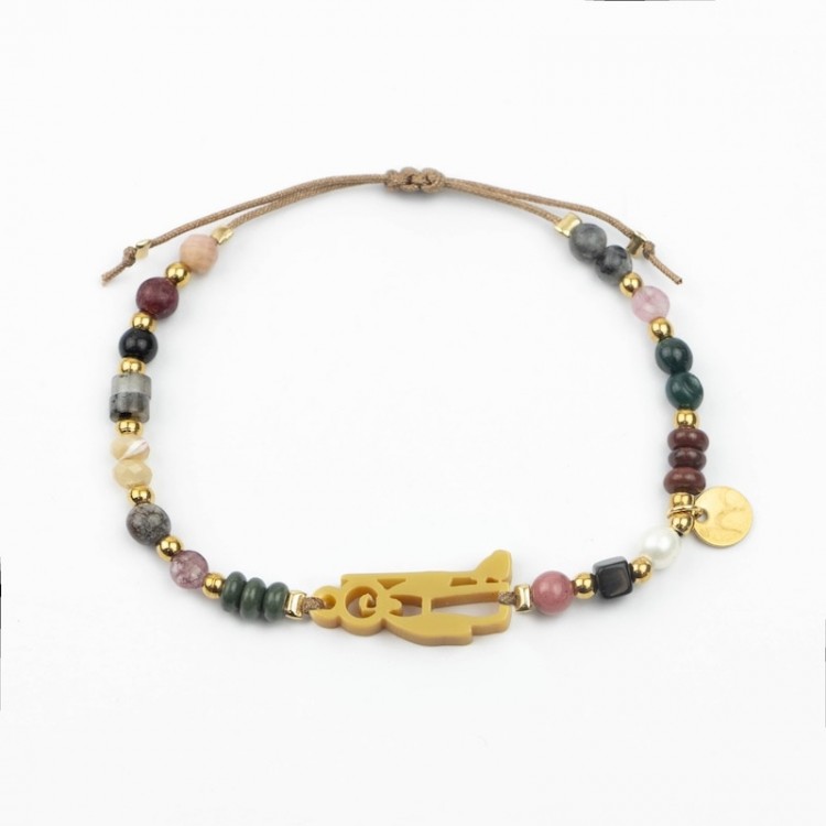 San Antonio Abad. Pulsera Mix Dorada