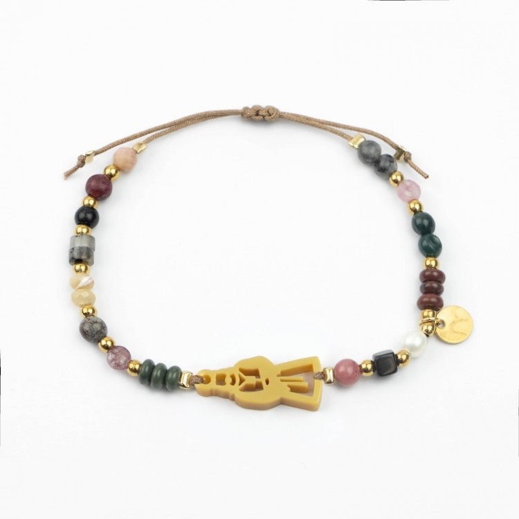 Cristo de Medinaceli. Pulsera Mix Dorada