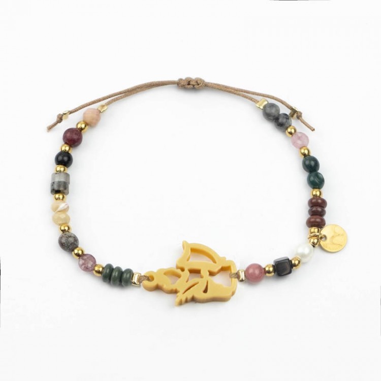 Santa Cecilia. Pulsera Mix Dorada