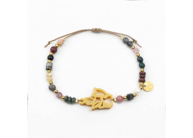 Santa Cecilia. Pulsera Mix Dorada