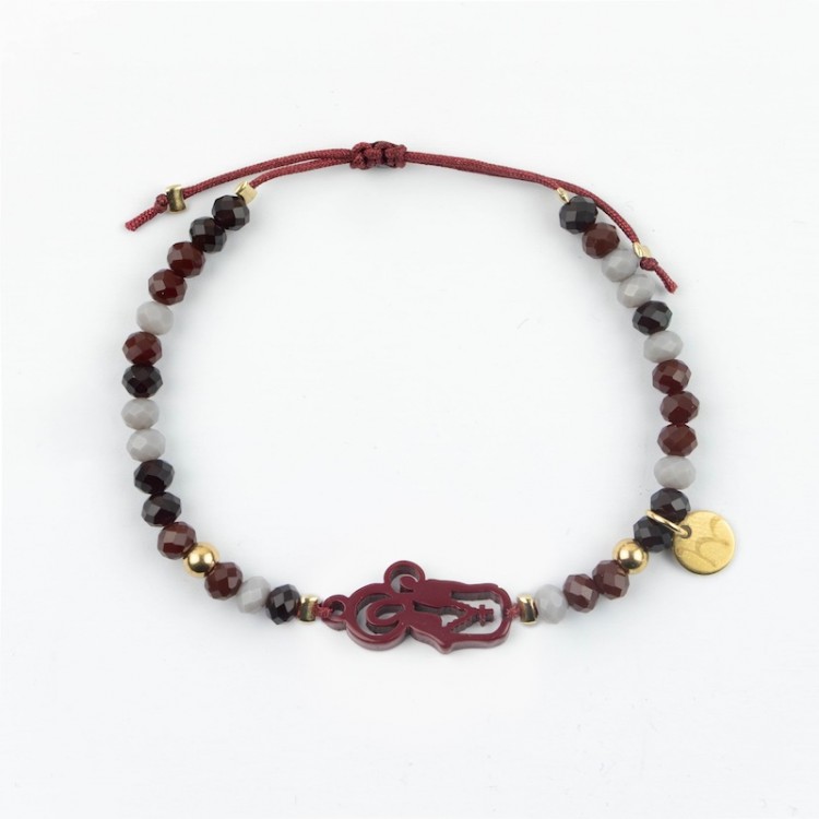 Virgen del Rosario. Pulsera Colorines