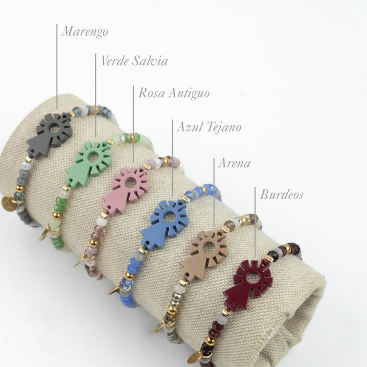 Virgen del Rosario. Pulsera Colorines