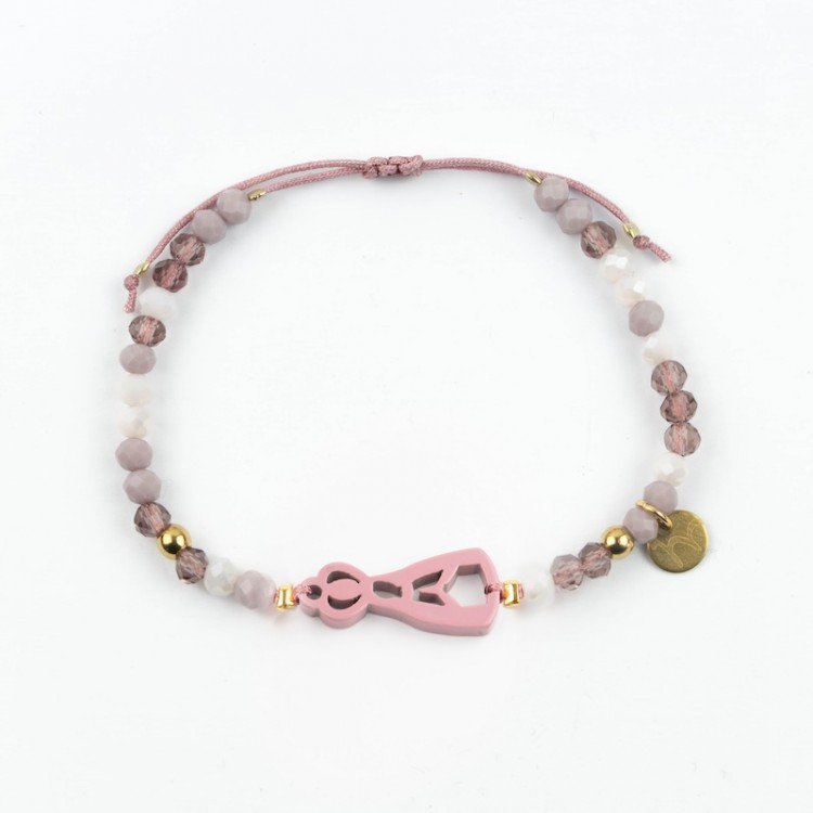 Virgen de Fátima. Pulsera Colorines