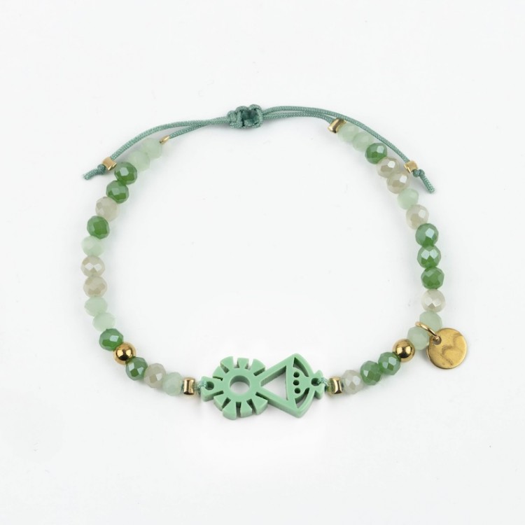 Virgen de Covadonga. Pulsera Colorines
