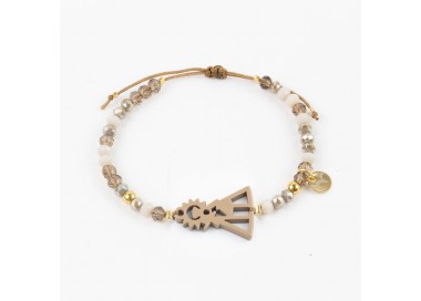 Virgen de Guadalupe Española. Pulsera Colorines