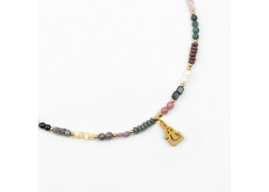Virgen de Montserrat. Gargantilla Mix Dorada