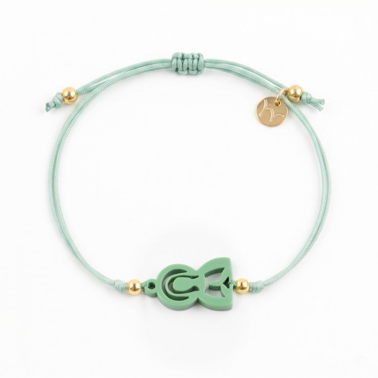 Virgen María. Pulsera Hilo.