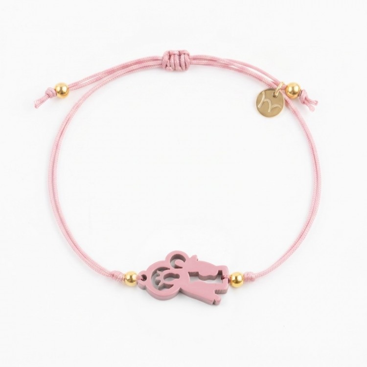 Virgen del Carmen. Pulsera Hilo.
