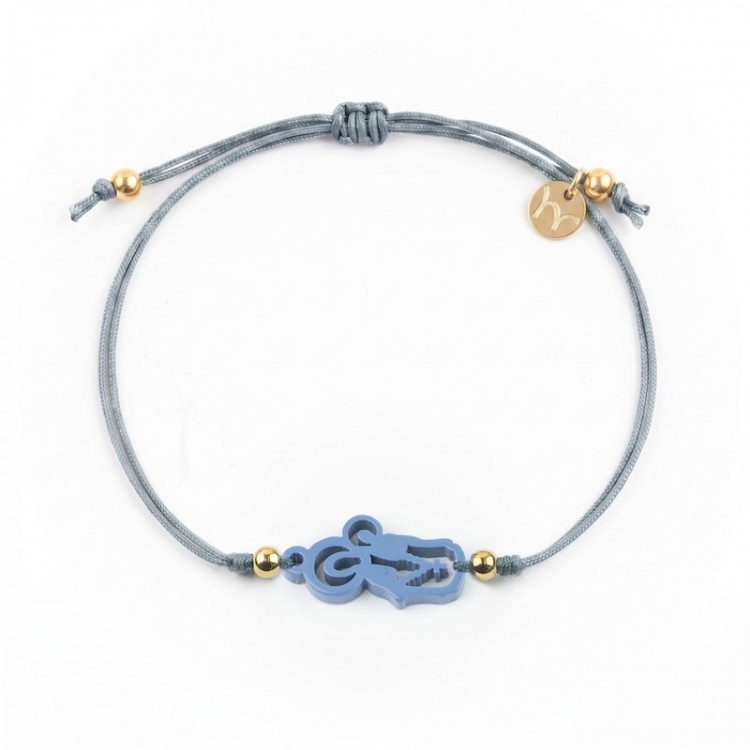 Virgen del Rosario. Pulsera Hilo.
