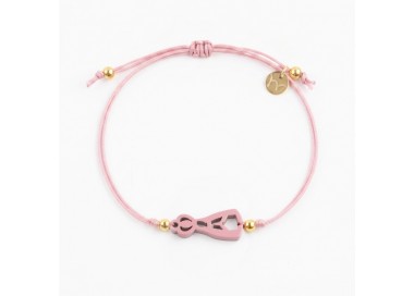 Virgen de Fátima. Pulsera Hilo.