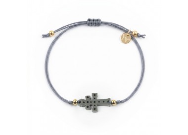 Cruz de Caravaca. Pulsera Hilo.