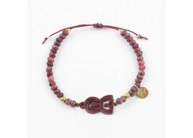 Virgen María. Pulsera Ágatas.