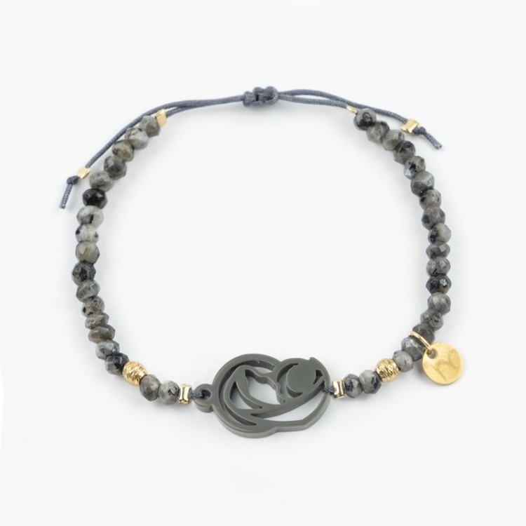 Virgen Madre. Pulsera Ágatas.