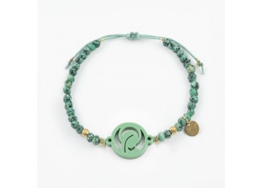 Virgen Niña. Pulsera Ágatas.
