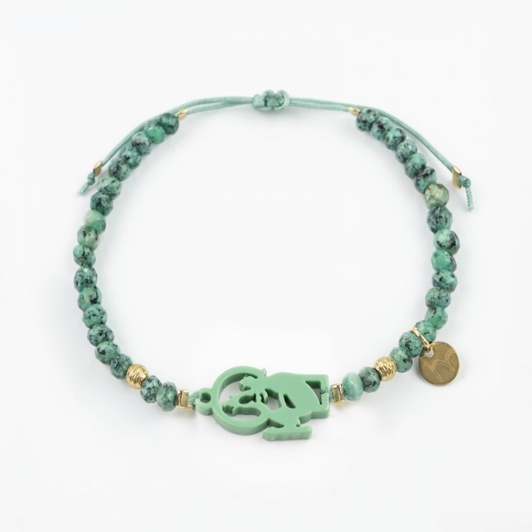 María Auxiliadora. Pulsera Ágatas.