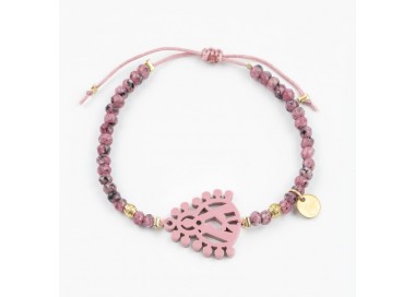 Virgen de la Cabeza. Pulsera Ágatas.